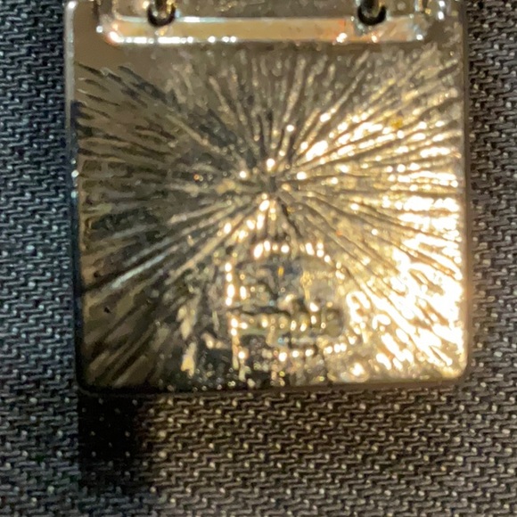 Vintage Lia Sophia Reflex Love Square Drop Necklace - Picture 4 of 5